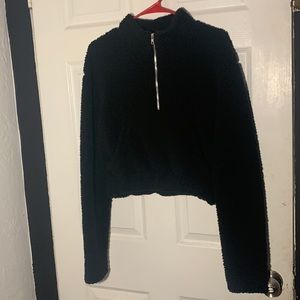 Black cropped sweater